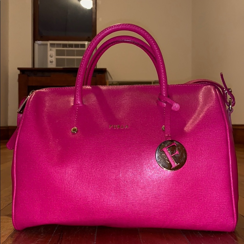 Furla top handle cross body bag